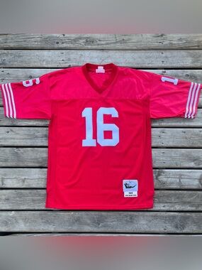 Mitchell & Ness Throwback Joe Montana San Francisco 49ers Jersey